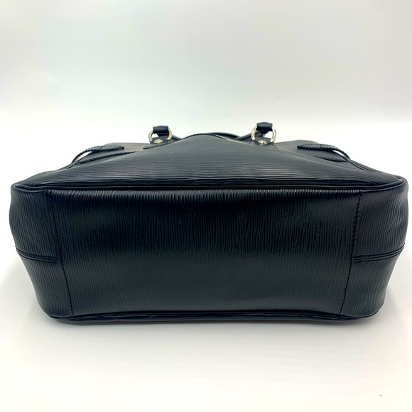 Auth Louis Vuitton Black Epi Leather Passy Tote Bag Preloved Purse Ex++ - Picture 10 of 15